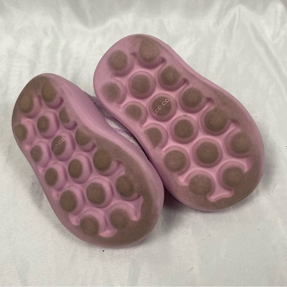 Adidas Baby Girl Kids Pink Slip-On Sneakers Size 5K - Picture 16 of 16